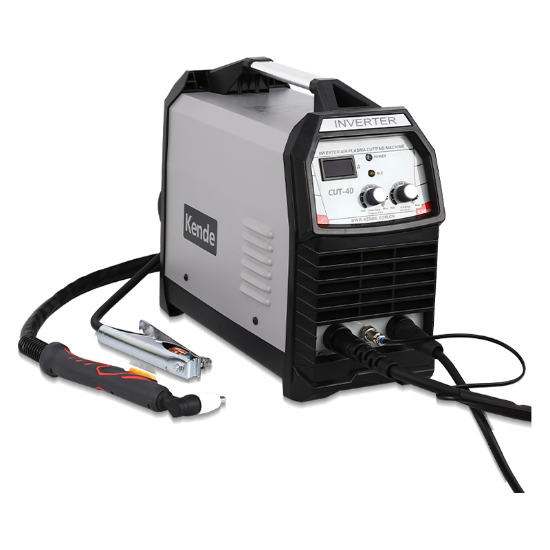 IGBT逆变式空气等离子切割机，内置空气压缩机，便携式，单电压230V，40安培输出，10mm干净切割。