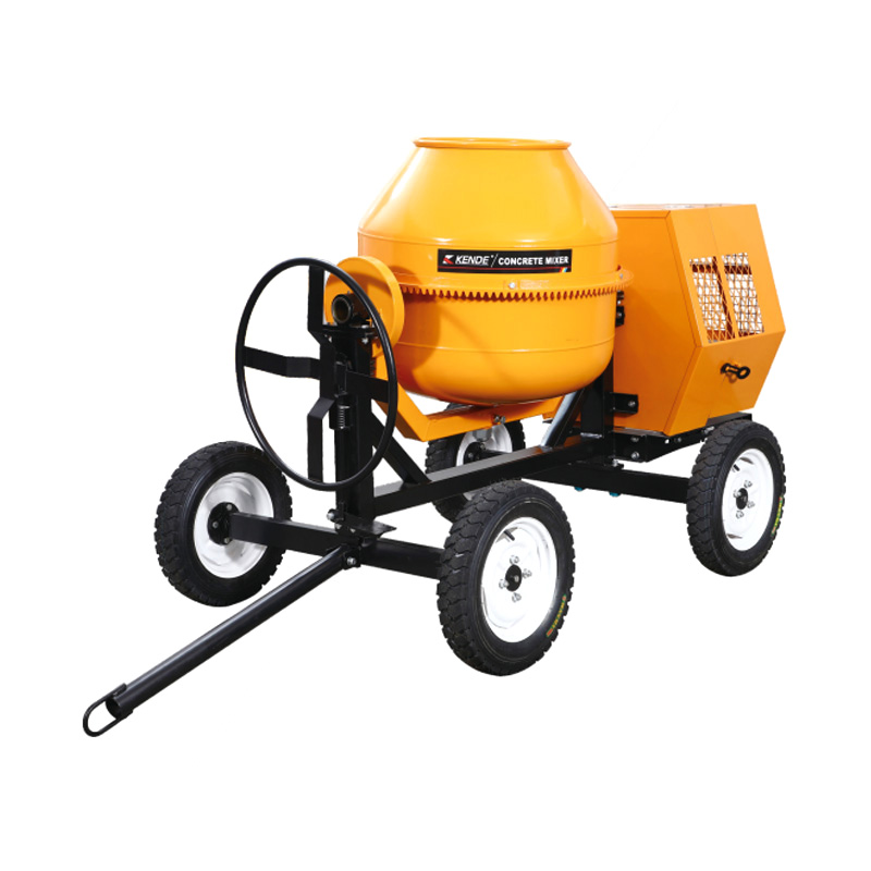 COM-350SF/400SF/450SF混凝土搅拌机四轮设计，运输搬运轻松便捷